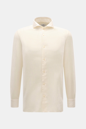Giampaolo  - Herren - Casual Hemd Haifisch-Kragen pastellgelb