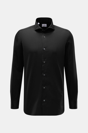 Giampaolo  - Herren - Casual-Hemd Haifisch-Kragen schwarz