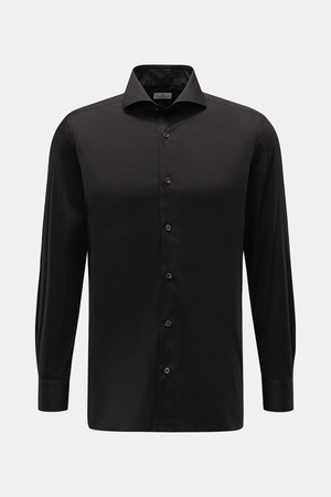 Giampaolo  - Herren - Casual-Hemd Haifisch-Kragen schwarz
