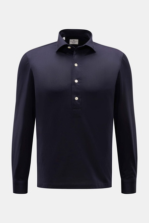 Giampaolo  - Herren - Jersey Popover-Hemd Haifisch-Kragen navy