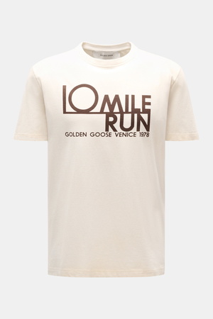 Golden Goose  - Herren - Rundhals-T-Shirt creme