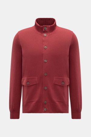 Gran Sasso  - Herren - Cashmere Cardigan dunkelrot