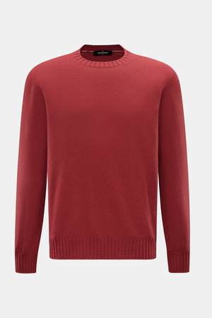 Gran Sasso  - Herren - Cashmere Rundhalspullover rotbraun