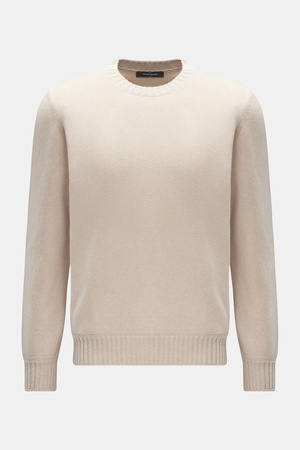 Gran Sasso  - Herren - Cashmere Rundhalspullover sand