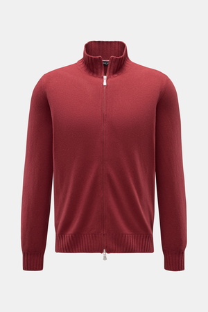 Gran Sasso  - Herren - Cashmere Strickjacke dunkelrot