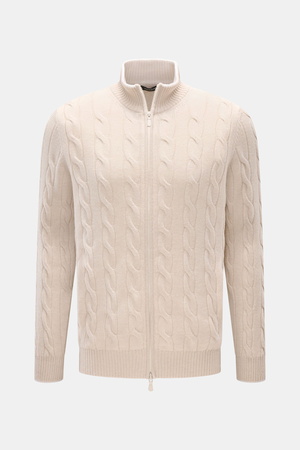 Gran Sasso  - Herren - Cashmere Strickjacke sand