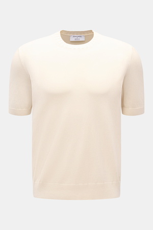 Gran Sasso  - Herren - Kurzarmpullover creme
