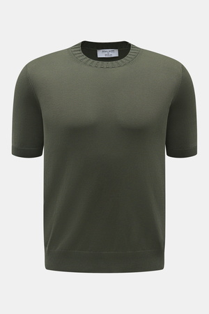 Gran Sasso  - Herren - Kurzarmpullover dunkelgrün