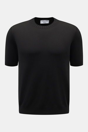 Gran Sasso  - Herren - Kurzarmpullover schwarz