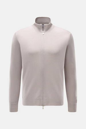 Gran Sasso  - Herren - Strickjacke hellgrau meliert