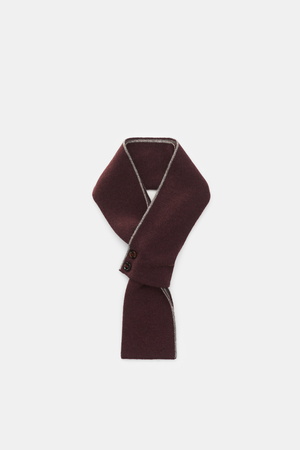 Moorer  - Herren - Cashmere Schal bordeaux/grau