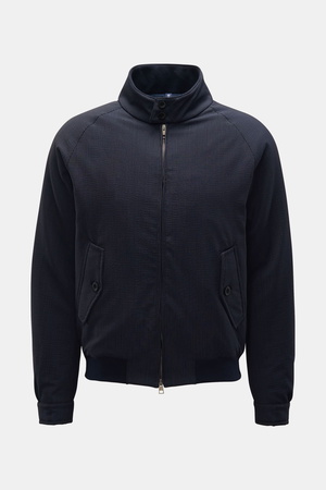04651 / A trip in a bag - Herren - Seersucker-Blouson navy/graublau gestreift