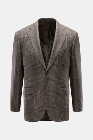 Brioni  - Herren - Cashmere Sakko 'New Plume' dunkelbraun/graubraun kariert