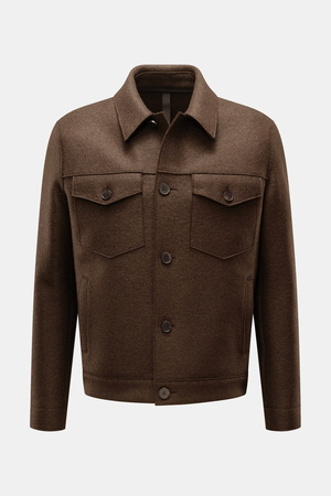Harris Wharf London   - Herren - Wolljacke dunkelbraun