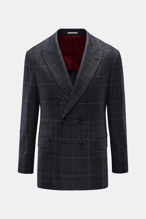 Brunello Cucinelli  - Herren - Sakko dunkelgrau/navy/hellbraun kariert