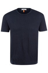 Herren T-Shirt aus Leinen Marine Blau grau
