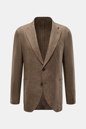 Incotex Venezia Incotex - Herren - Leinensakko braun meliert