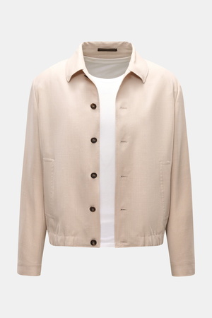 Incotex Venezia Incotex - Herren - Overshirt beige meliert