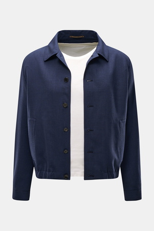 Incotex Venezia Incotex - Herren - Overshirt dunkelblau meliert