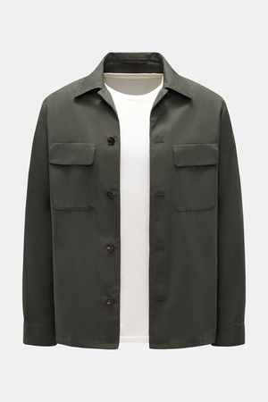 Incotex Venezia Incotex - Herren - Overshirt oliv