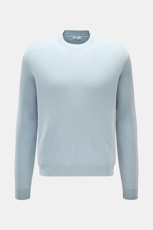 Iris von Arnim  - Herren - Cashmere-Seide Feinstrick-Rundhalspullover 'Presano' hellblau