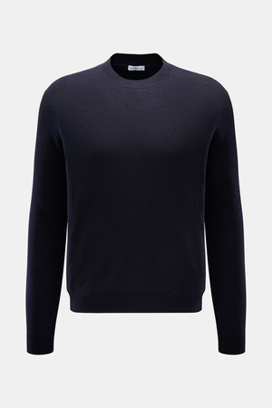 Iris von Arnim  - Herren - Cashmere-Seide Feinstrick-Rundhalspullover 'Presano' navy