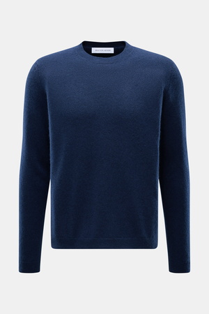 Iris von Arnim  - Herren - Cashmere-Seide Rundhalspullover 'Amiro' dunkelblau