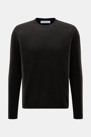 Iris von Arnim  - Herren - Cashmere-Seide Rundhalspullover 'Amiro' dunkelbraun