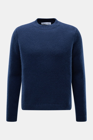 Iris von Arnim  - Herren - Cashmere-Seide Rundhalspullover 'Felton' dunkelblau