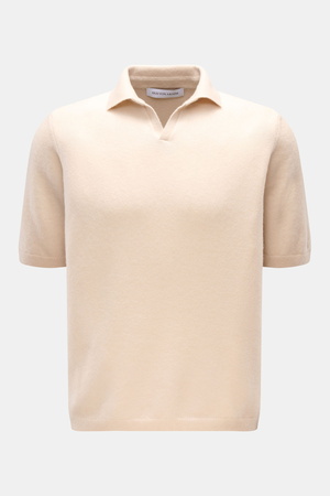 Iris von Arnim  - Herren - Kurzarm-Strickpolo 'Ameca' beige