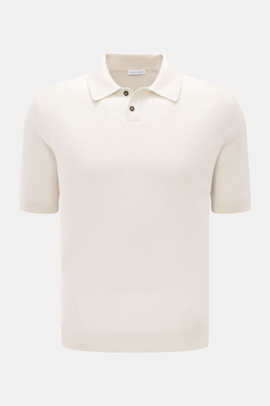 Iris von Arnim  - Herren - Kurzarm-Strickpolo 'Pavion' offwhite