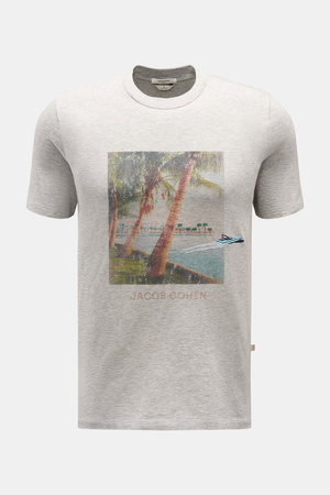 Jacob Cohën Jacob Cohen - Herren - Rundhals-T-Shirt 'Resort' grau meliert
