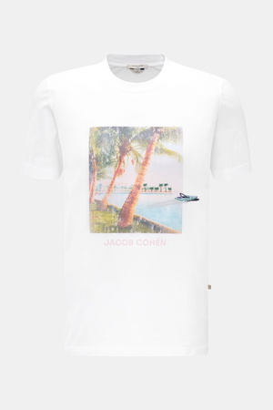 Jacob Cohën Jacob Cohen - Herren - Rundhals-T-Shirt 'Resort' weiß