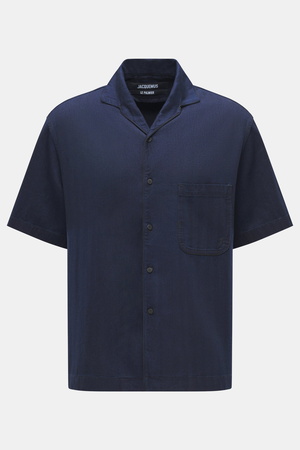Jacquemus  - Herren - Denim Kurzarmhemd dunkelblau