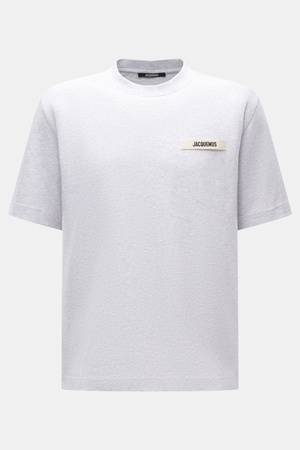 Jacquemus  - Herren - Rundhals-T-Shirt hellgrau meliert
