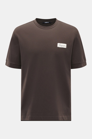 Jacquemus  - Herren - Rundhals-T-Shirt 'Le Montaigne MC' dunkelbraun