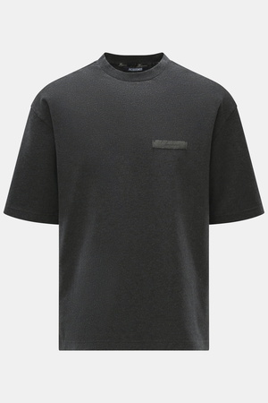Jacquemus  - Herren - Rundhals-T-Shirt 'Le Ruban' dunkelgrau meliert