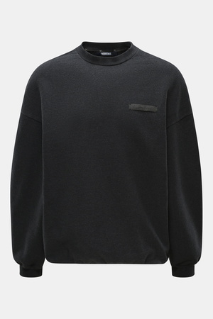 Jacquemus  - Herren - Sweatshirt 'Ruban' dunkelgrau meliert