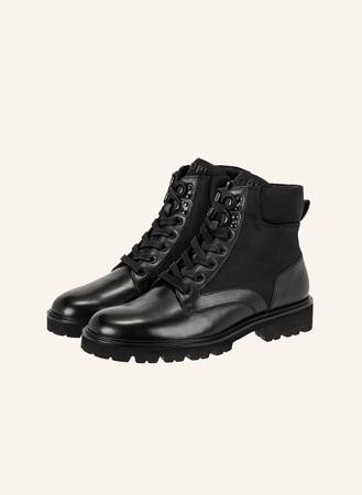 Joop!  Schnürboots Tela Stampa Hektor schwarz