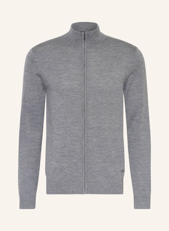 Joop!  Strickjacke Davis Aus Merinowolle grau