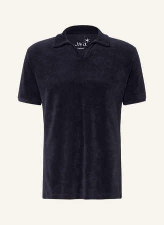 Juvia Frottee-Poloshirt blau