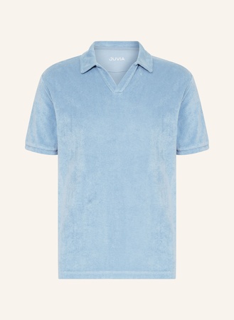 Juvia Frottee-Poloshirt blau