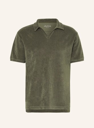 Juvia Frottee-Poloshirt gruen
