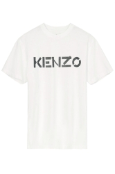 Kenzo Herren T-Shirt Classic Logo Natur Weiss weiss