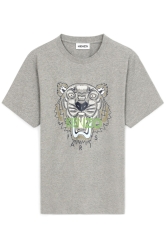 Kenzo Herren T-Shirt Tiger Classic Grau meliert grau