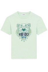 Kenzo Herren T-Shirt Tiger Classic Hellgrün gruen
