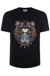 Kenzo Herren T-Shirt Tiger Classic Schwarz schwarz