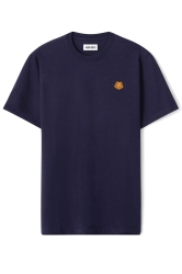 Kenzo Herren T-Shirt Tiger Crest Marine Blau grau