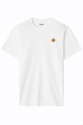 Kenzo Herren T-Shirt Tiger Crest Natur Weiss grau