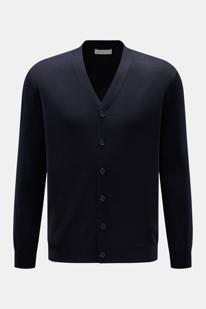 Kiefermann  - Herren - Merino Cardigan 'Tadeusz' dark navy